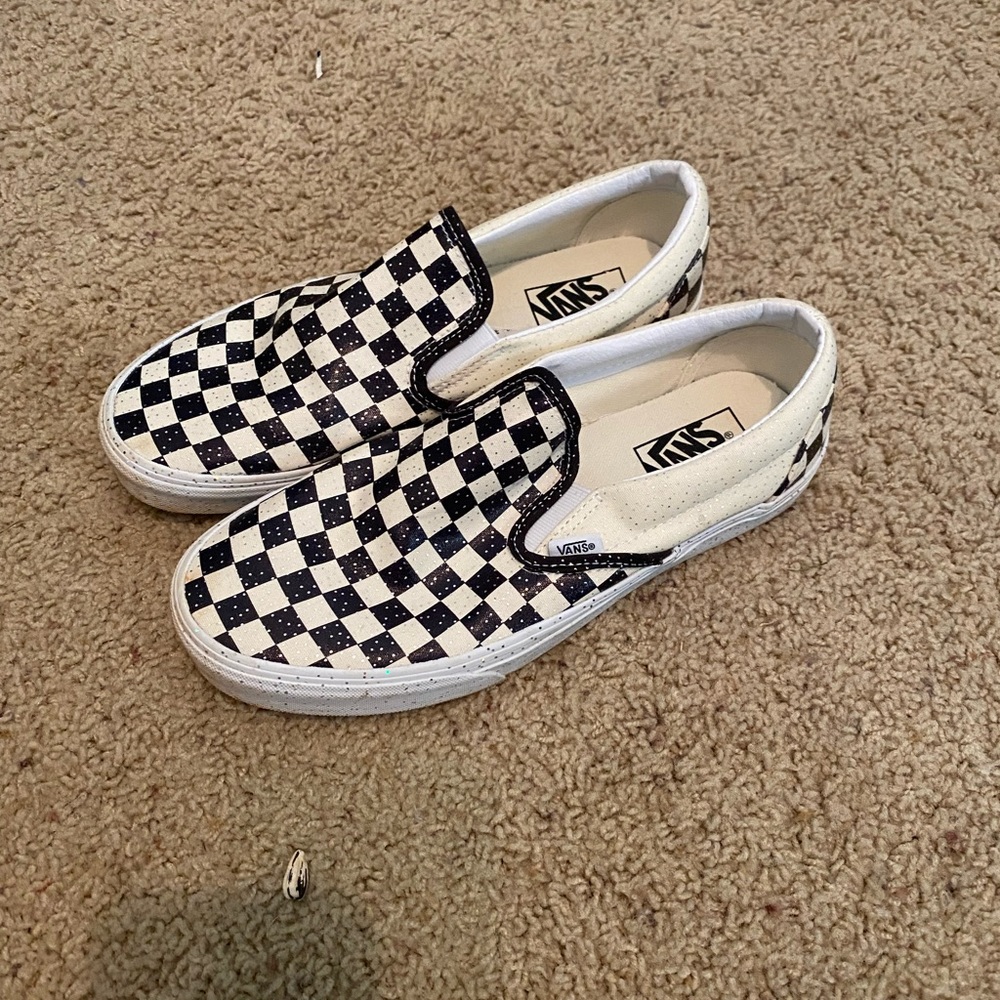 Black & White checkered Vans
